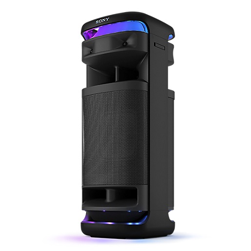Sony ULT TOWER 10 - Altoparlante Bluetooth per feste con ULT POWER SOUND, bassi profondi, altoparlanti X-Balanced, illuminazione a LED a 360 gradi, microfono wireless, portatile con maniglia e ruote - Nero