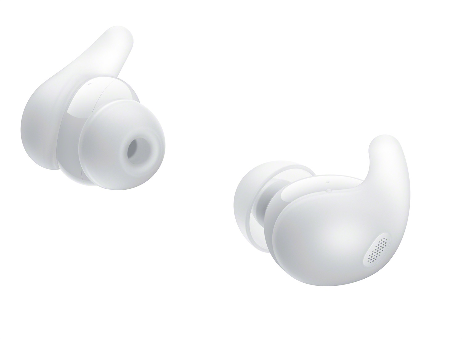 Sony LinkBuds Fit - Auricolari True Wireless Bluetooth con Noise Cancelling, Comfort a lungo, IPX4, Audio ad alta risoluzione, Modalità Ambient Sound, Durata della batteria fino a 21 ore, Connessione Multipoint, Compatibili con iOS e Android - Bianco