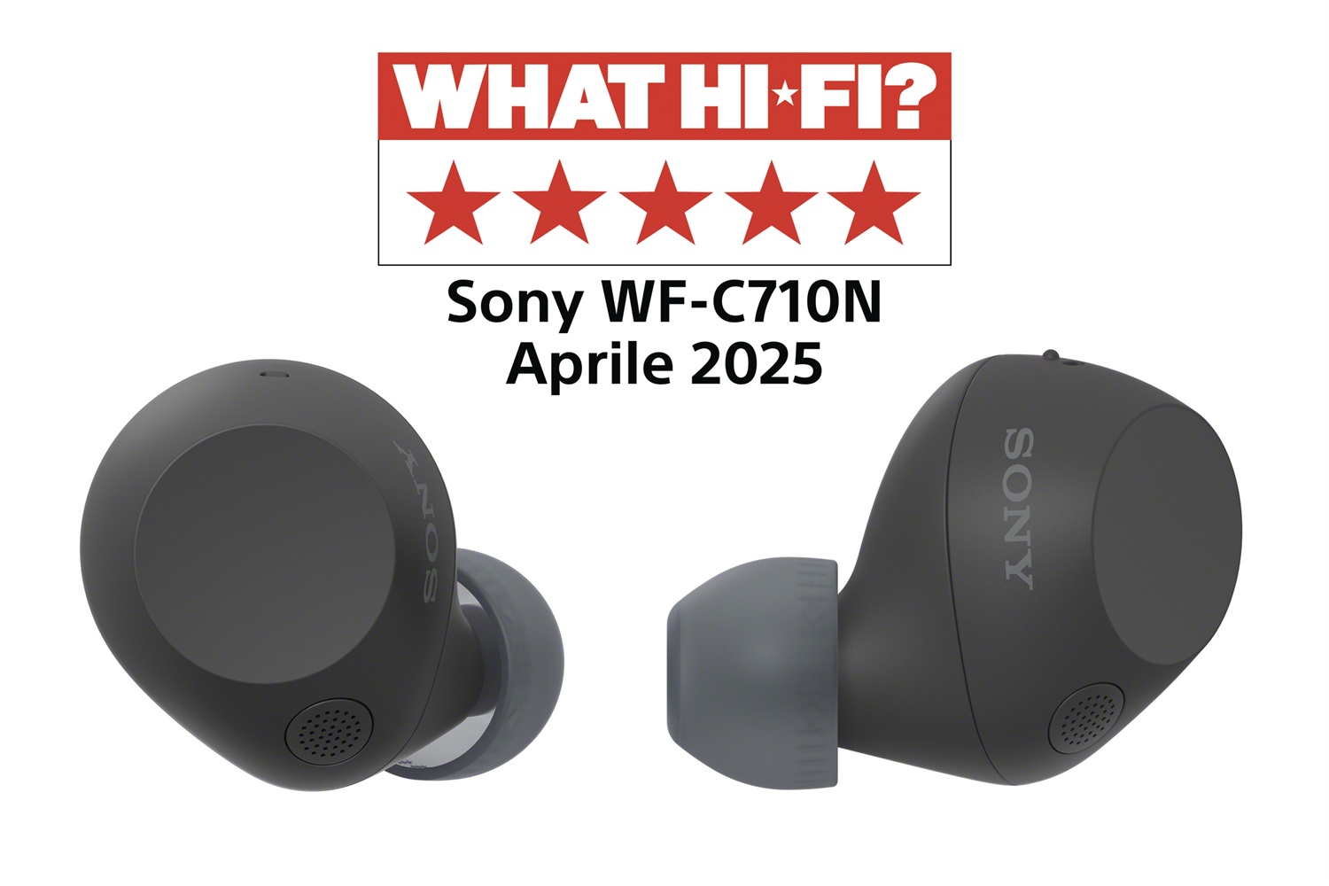 Sony WF-C710N Auricolari True Wireless Stereo (TWS) In-ear con Noise Cancelling, 4 Microfoni, 360 Reality Audio, Autonomia fino a 40 ore, Ricarica Rapida, Impermeabili IPX4, Nero