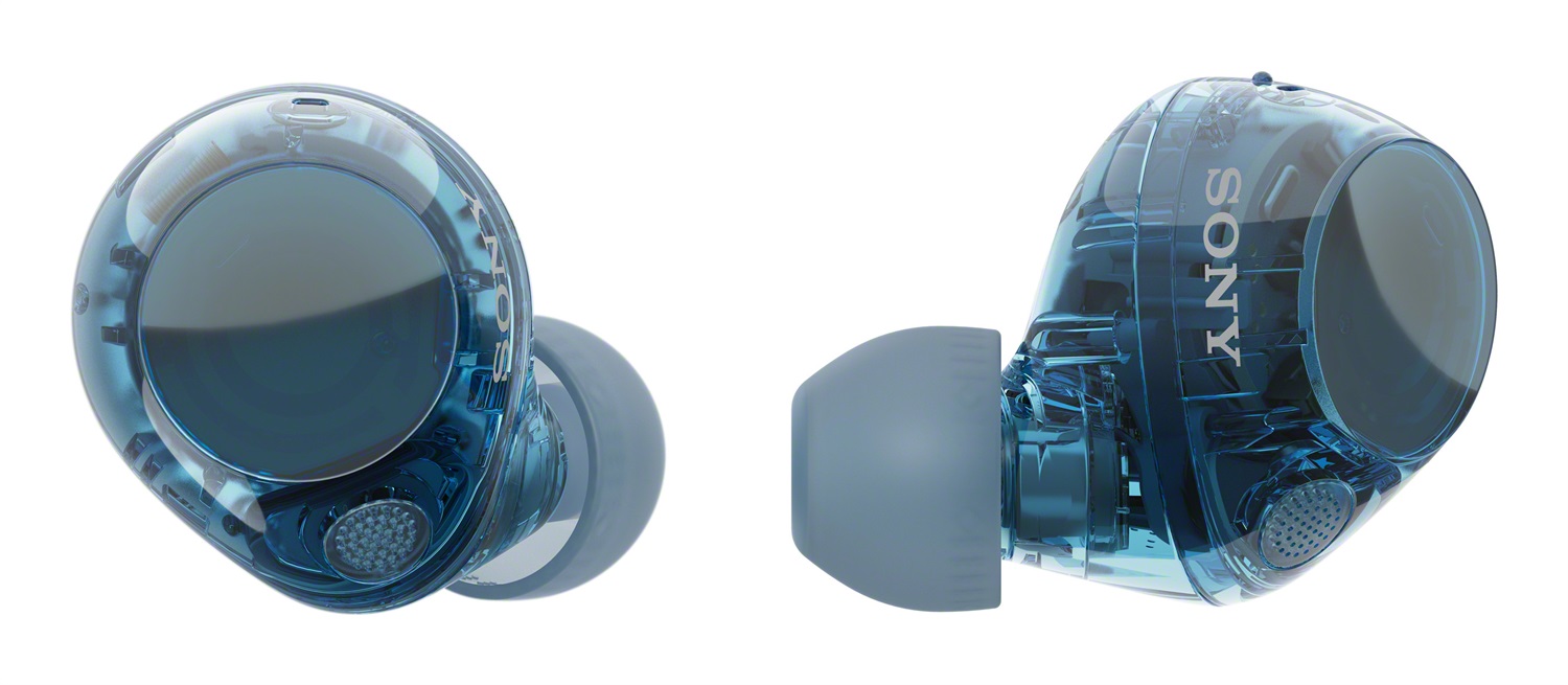 Sony WFC710NL.CE7 Auricolari True Wireless Bluetooth con Noise Cancelling, 40 ore di autonomia, IPX4, Blu Glass Blue