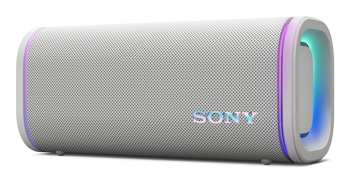 Sony ULT FIELD 5 Altoparlante Portatile Bluetooth Bianco 27 W con ULT POWER SOUND, IP67, Batteria da 25 Ore e Luci a 360°