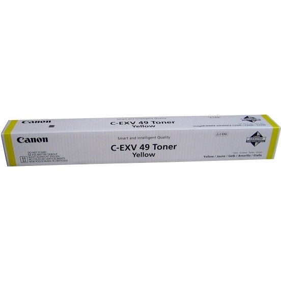 Canon C-EXV49y 8527B002 Toner Giallo Originale - 19000 Pagine - Compatibile con iR ADV C3300 Series