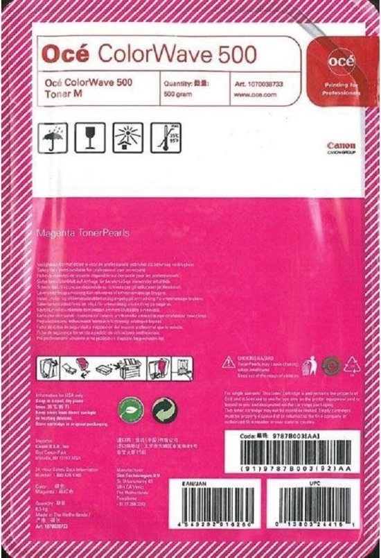 Canon OCE ColorWave 500 Cartuccia Toner Originale Magenta - 1 pz [9787B005, 1070038733]