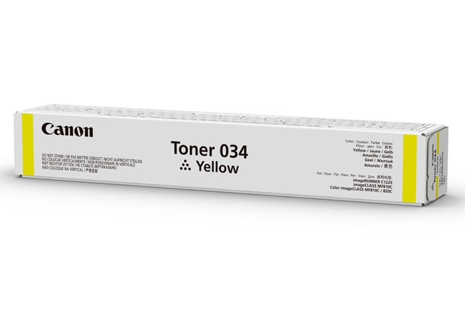 Canon 034 Toner Originale Giallo 9451B001 - 7300 Pagine - Compatibile con ImageClass MF820Cdn, MF810Cdn e iR C1225iF