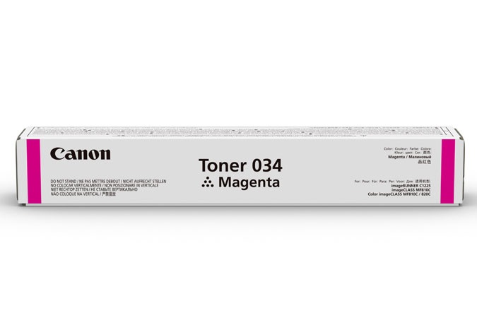 Canon 034 Cartuccia Toner Originale Magenta 7300 Pagine per ImageClass MF820Cdn/MF810Cdn e iR C1225iF