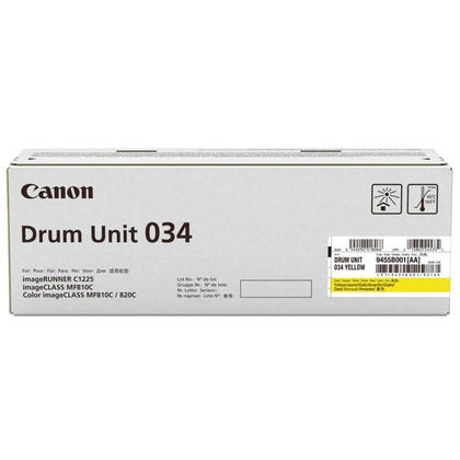 Canon 034 Originale Tamburo Giallo per ImageClass MF820Cdn/MF810Cdn - 34000 Pagine