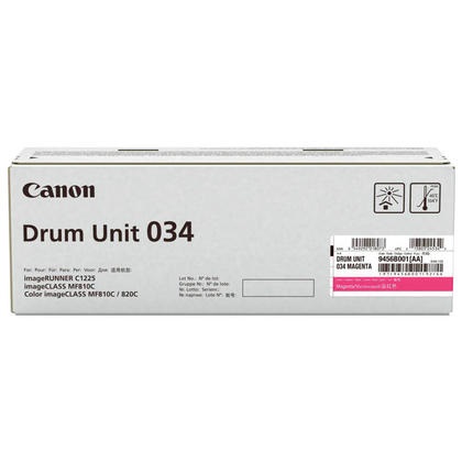 Canon 034 Tamburo Originale Magenta per Stampante - 34000 Pagine, Compatibile con ImageClass Mf820Cdn/MF810Cdn