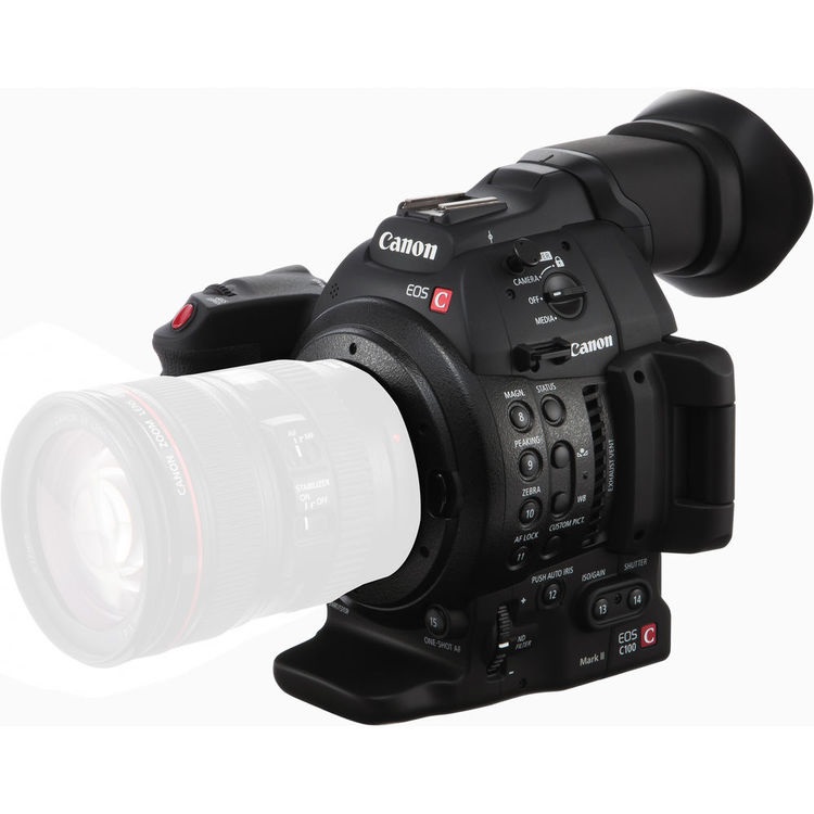 Canon EOS C100 Mark II - Videocamera con Dual Pixel CMOS AF per Videografi e Cineasti