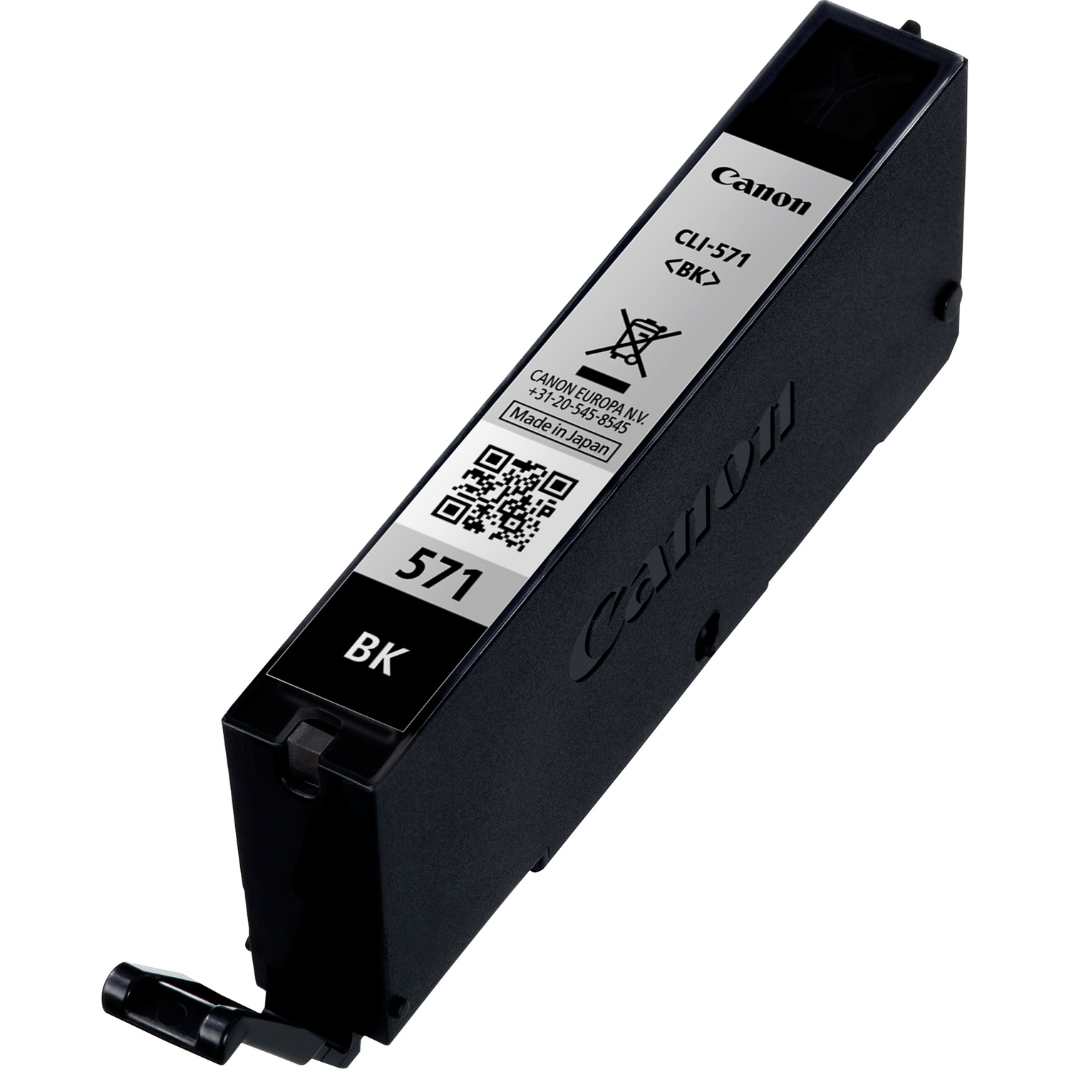 Canon Cartuccia d'inchiostro nero CLI-571BK 0385C001, 7 ml, Inchiostro a base di pigmento, Resa standard fino a 398 pagine