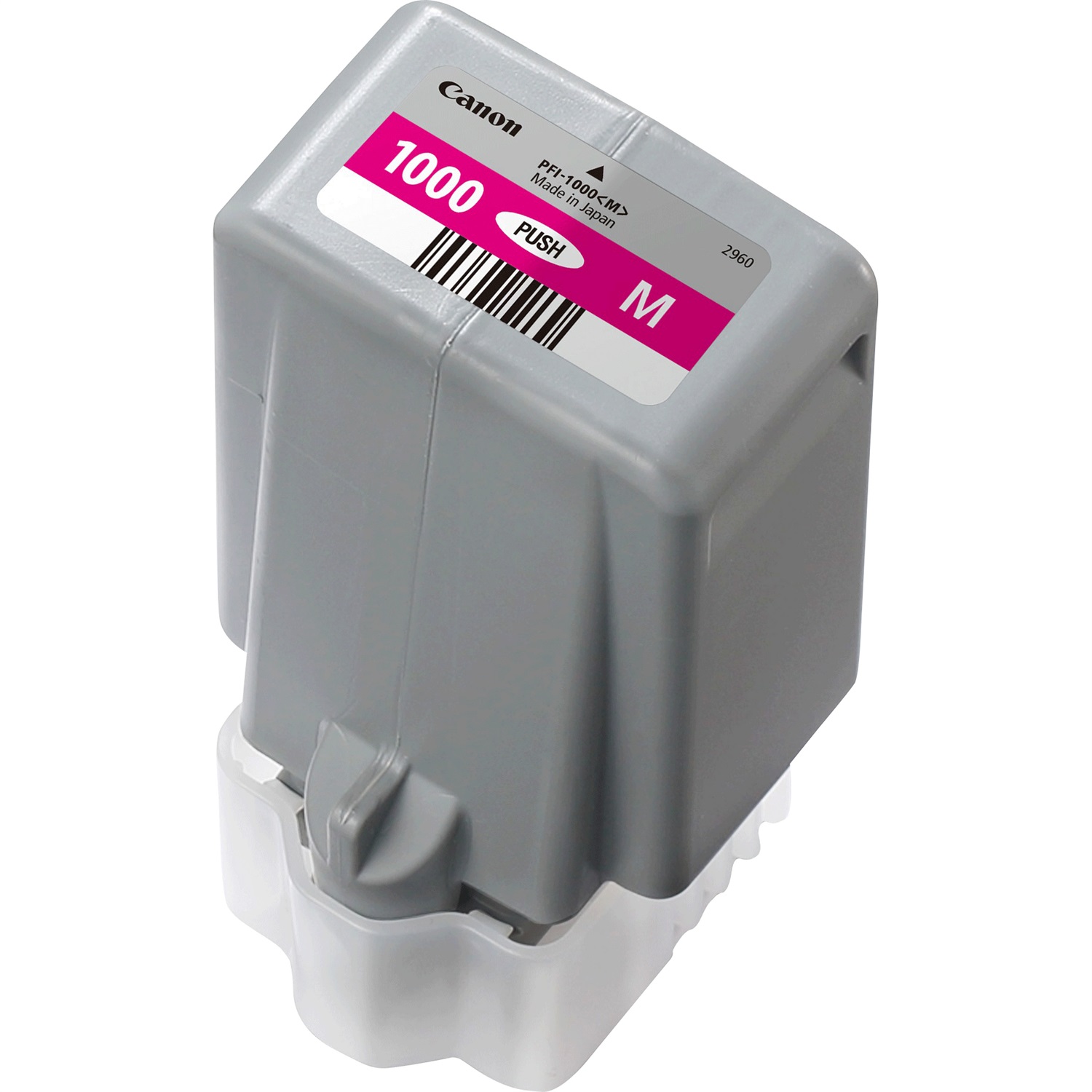 Canon Cartuccia d'Inchiostro Magenta PFI-1000M - 80 ml, Inchiostro a Base di Pigmento, Resa Fino a 5885 Pagine, Compatibile con Canon imagePROGRAF PRO-1000