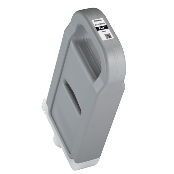 Canon PFI-1700PBK Cartuccia d'Inchiostro Originale Nero Fotografico 700ml per Stampanti imagePROGRAF Pro-2000, Pro-4000, Pro-4000S, Pro-6000S