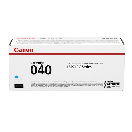 Canon 040C Toner Originale Ciano 0458C001 - 5.400 Pagine per i-SENSYS LBP-710Cx / LBP-712Cx