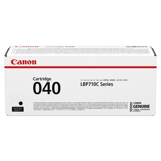 Canon 040BK 0460C001 Cartuccia Toner Originale Nero - 6.300 Pagine per i-SENSYS LBP710Cx e LBP712Cx