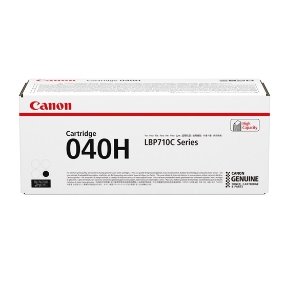 Canon 040H Cartuccia Toner Originale Nero - 1 pz, Fino a 12.500 Pagine, Compatibile con i-SENSYS LBP-710Cx/LBP-712Cx