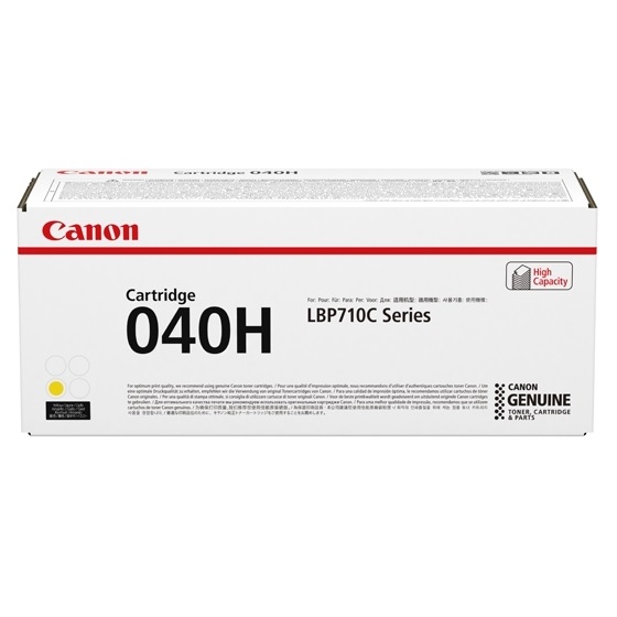 Canon 040H Cartuccia Toner Originale Giallo - 10.000 Pagine - Compatibile con LBP710Cx e LBP712Cx