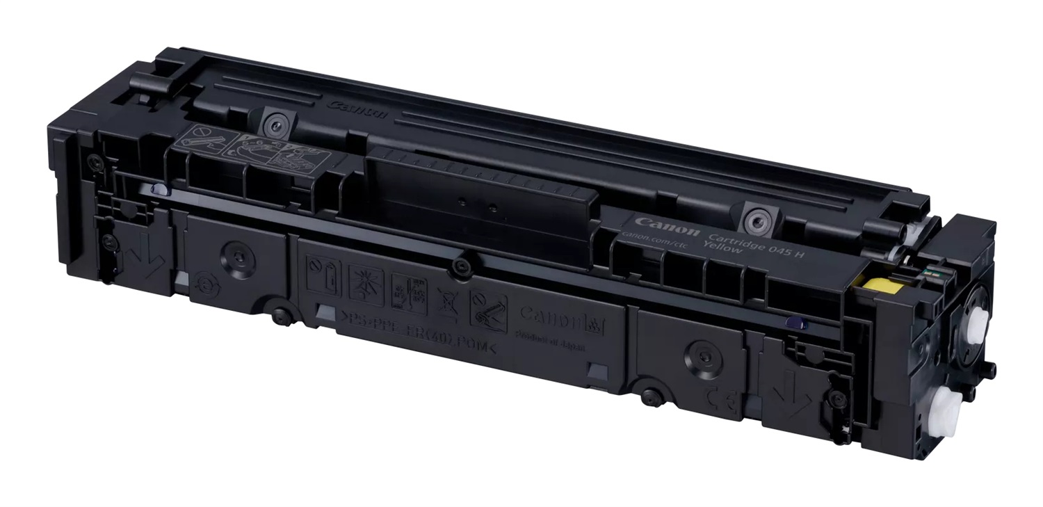 Canon 045 H Cartuccia Toner Originale Giallo Alta Capacità 2200 Pagine - Compatibile con LBP610C, LBP611Cn, LBP612Cdw, LBP613Cdw, MF631Cn, MF632CDW, MF633CDW, MF634CDW, MF635Cx, MF636CDWT