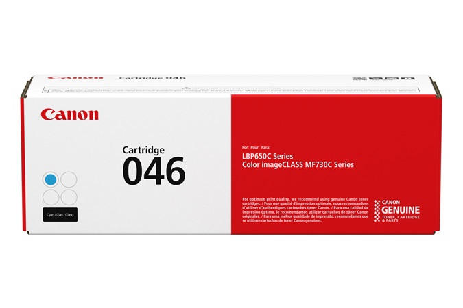 Canon 046C Toner Originale Ciano 1249C002 - Fino a 2300 Pagine - Compatibile con i-SENSYS LBP653Cdw, LBP654Cx, MF732Cdw, MF734Cdw, MF735Cx