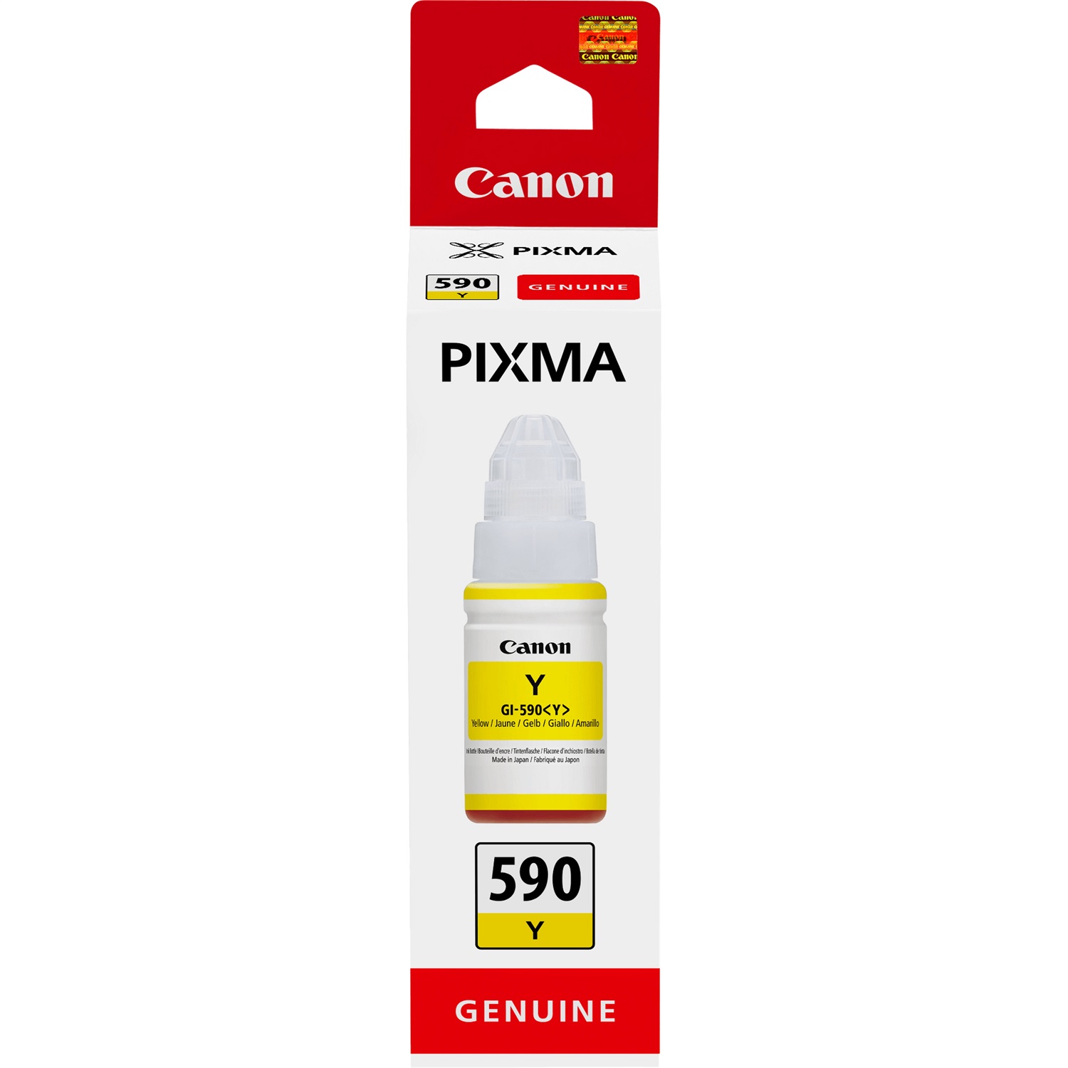 Canon GI-590Y Cartuccia d'inchiostro Giallo 70 ml - Originale - ~7000 pagine - Compatibile con PIXMA G1500, G2500, G3500