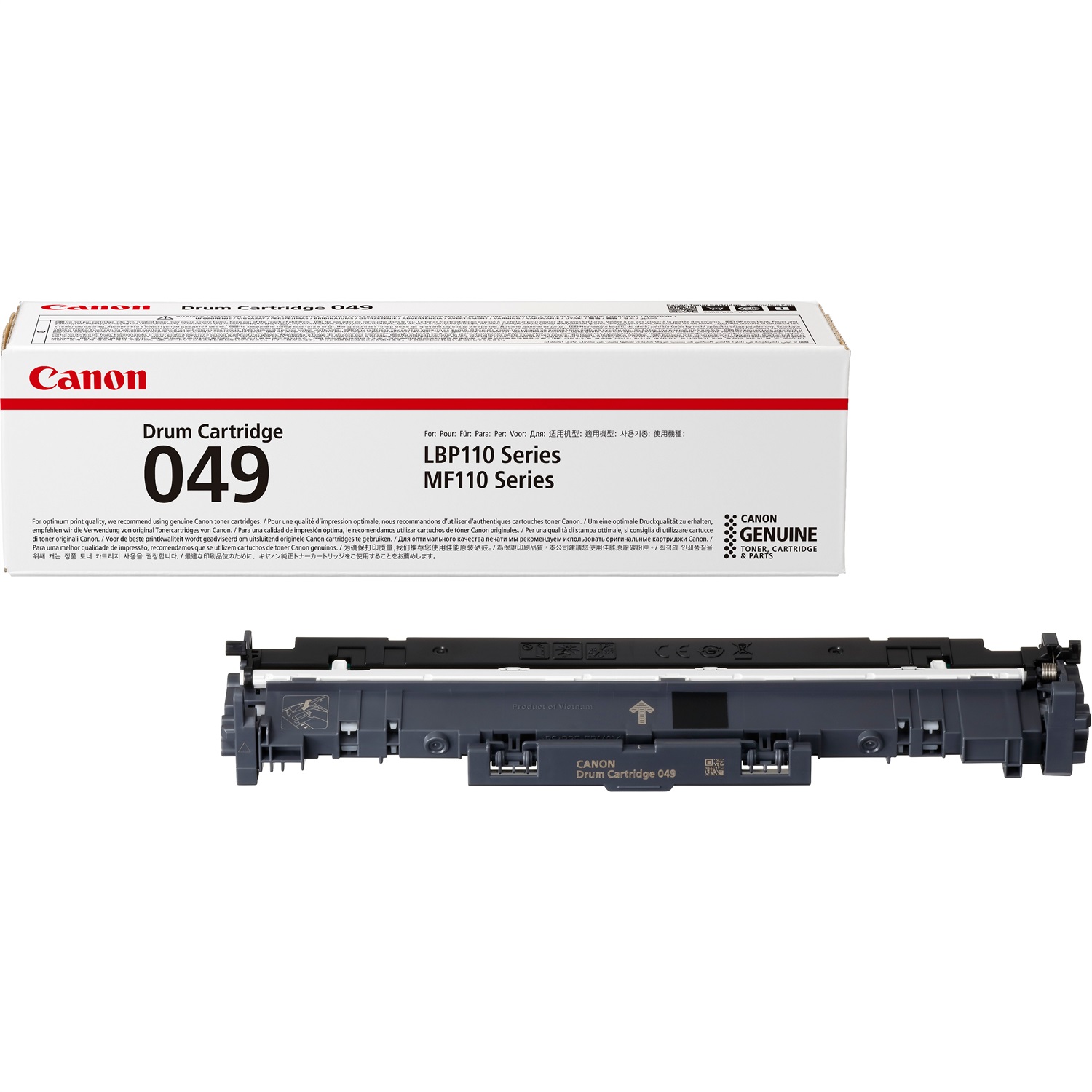 Canon Cartuccia del tamburo 049 - 12.000 pagine, Nero, 1 pz, compatibile con i-Sensys LBP112, LBP113w, MF112, MF113w