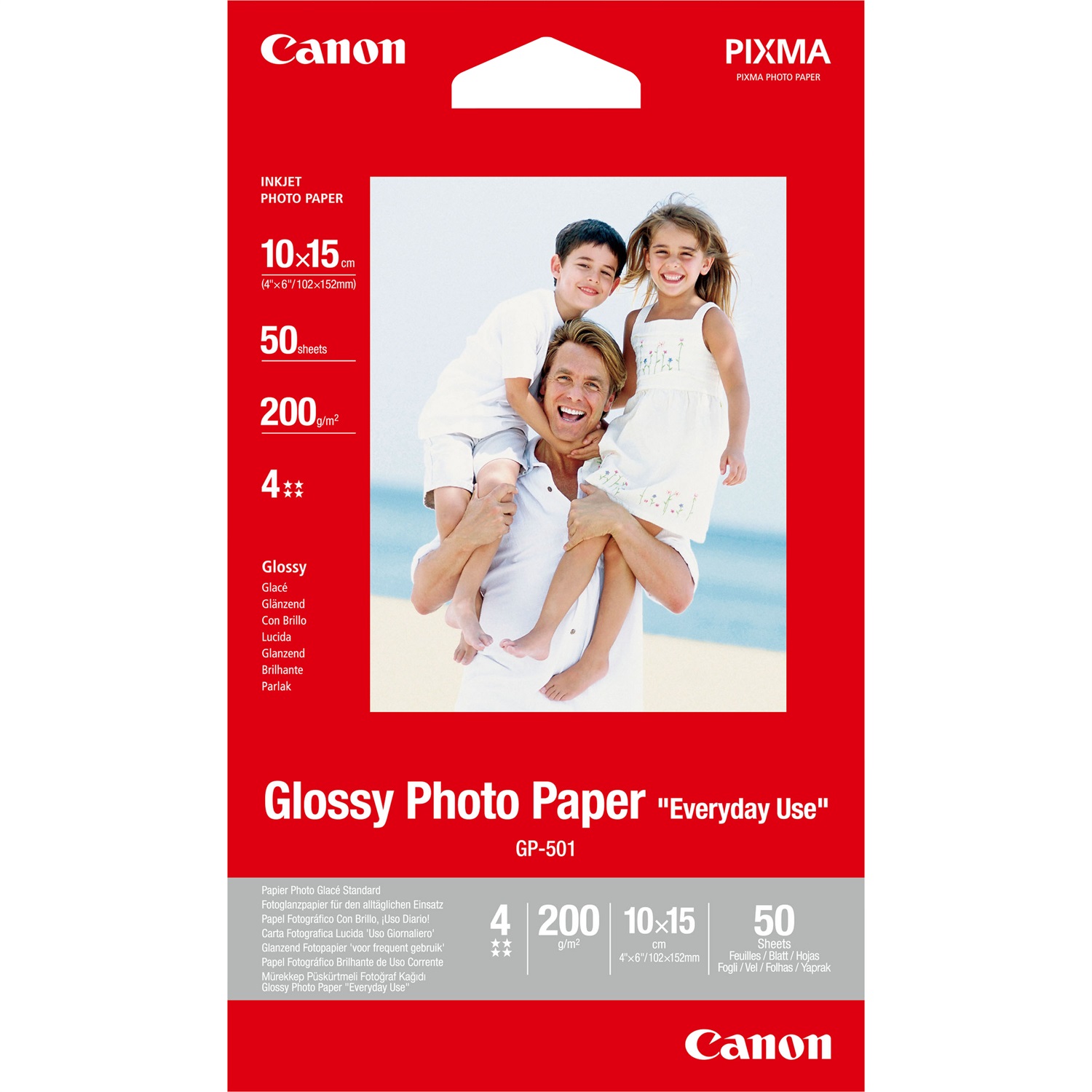 Canon Carta Fotografica Glossy GP-501 4x6