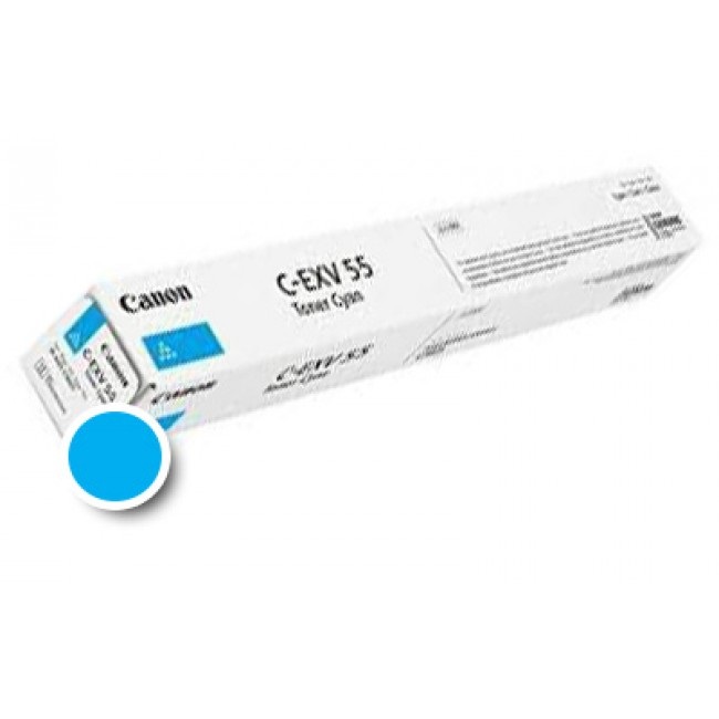 Canon C-EXV 55 Cartuccia Toner Originale Ciano - 23000 Pagine - Compatibile con iR ADV C256i, C257i, C259i, C356i, C357i, C359i, C356P