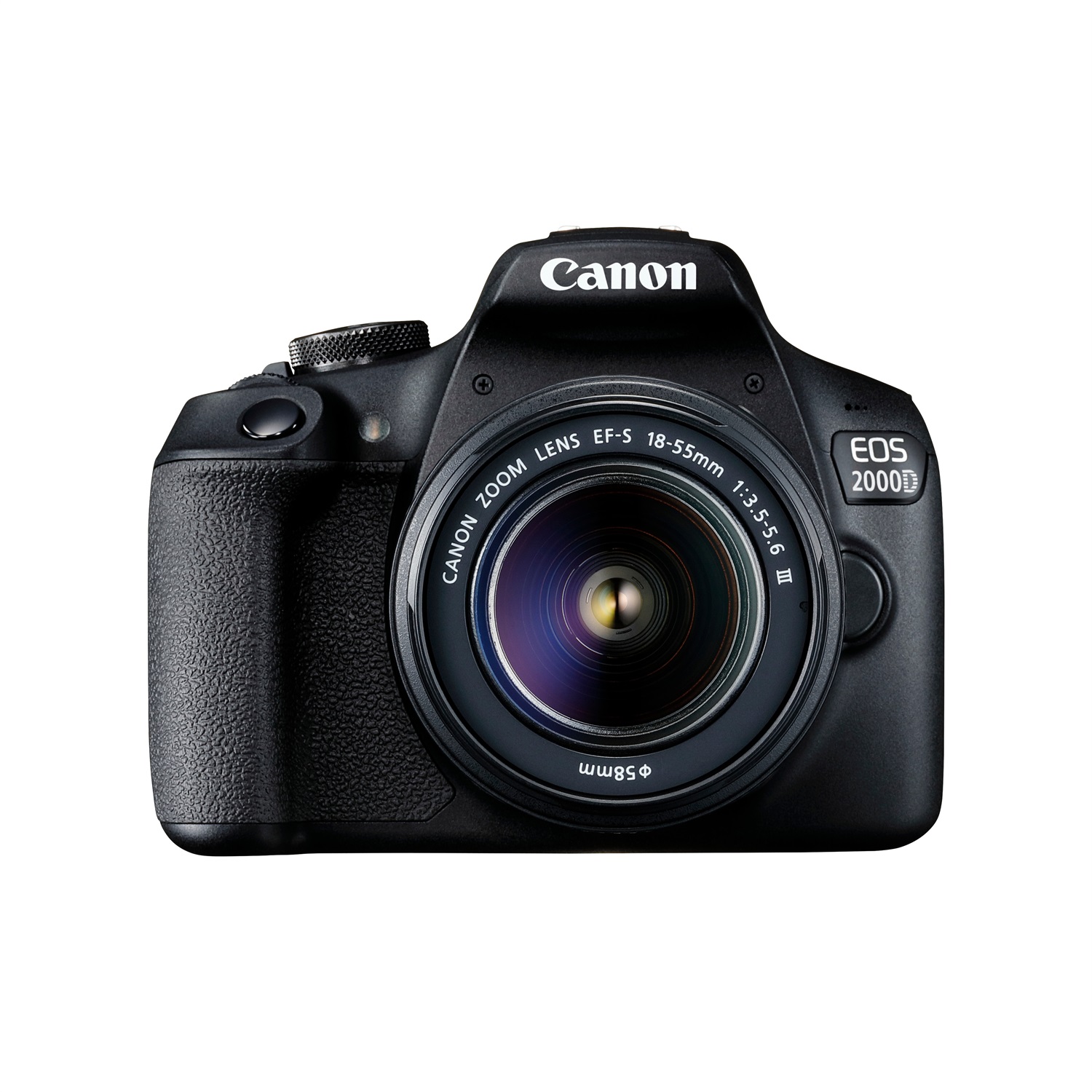 Canon EOS 2000D Fotocamera Reflex Digitale con Obiettivo EF-S 18-55mm f/3.5-5.6 III, Sensore CMOS 24,1 MP, Video Full HD, Wi-Fi e NFC
