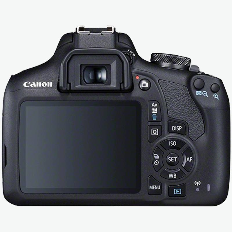 Canon EOS 2000D Fotocamera Reflex Digitale con Obiettivo EF-S 18-55mm f/3.5-5.6 III, Sensore CMOS 24,1 MP, Video Full HD, Wi-Fi e NFC
