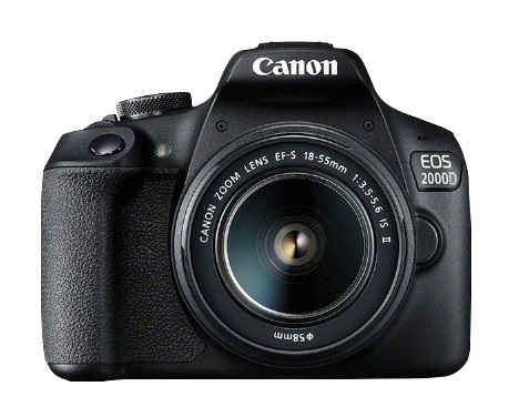Canon EOS 2000D Obiettivo EF-S 18-55mm IS II - Fotocamera Reflex Digitale 24,1 MP CMOS, Full HD, Nero
