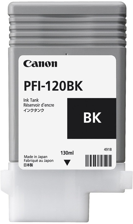 Canon PFI-120BK Cartuccia d'Inchiostro Nero Originale 130ml - Compatibile con TM-200, TM-205, TM-300, TM-305