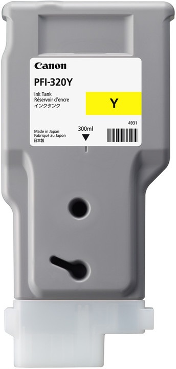 Canon PFI-320Y Cartuccia d'Inchiostro Originale Giallo 300ml - Compatibile con TM-200, TM-205, TM-300, TM-305