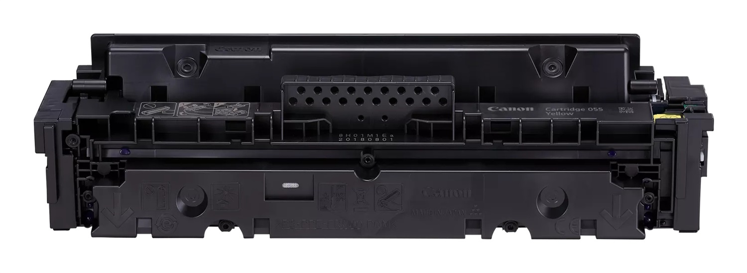 Canon 055Y Cartuccia Toner Originale Giallo - 2100 Pagine - Compatibile con i-SENSYS LBP664Cdw, MF745Cdw, LBP663Cdw