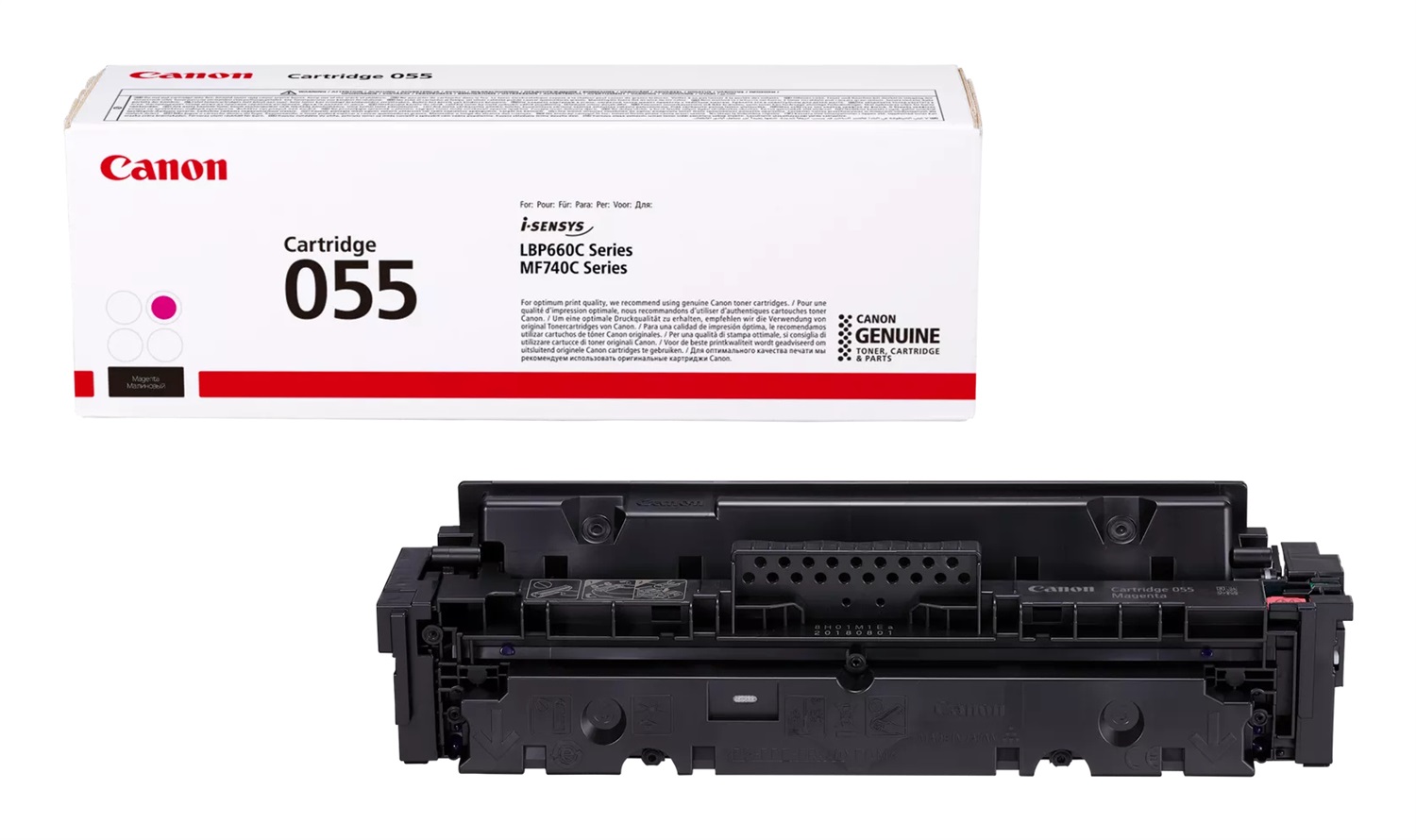 Canon 055 Cartuccia Toner Originale Magenta 3014C002 - 2100 Pagine - 1 Pz
