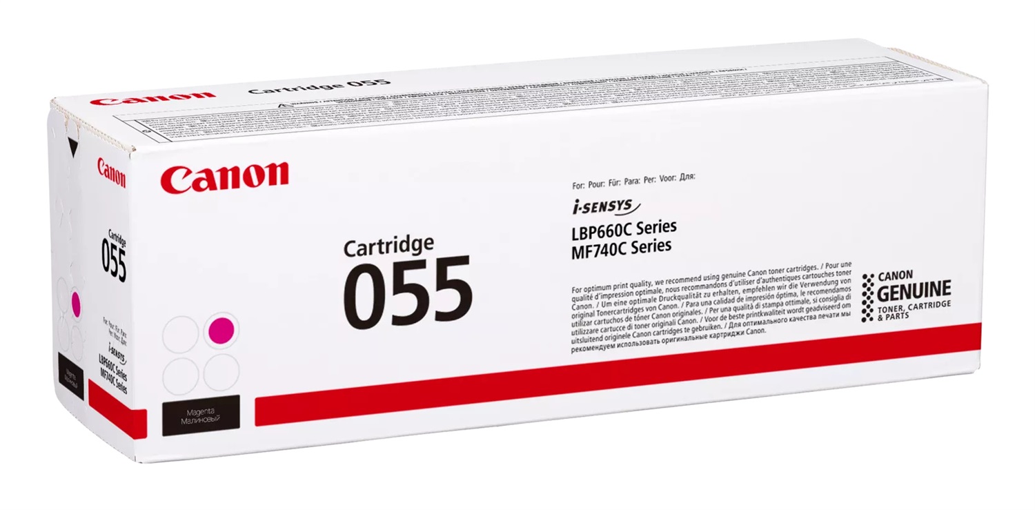Canon 055 Cartuccia Toner Originale Magenta 3014C002 - 2100 Pagine - 1 Pz