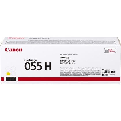 Canon 055H Cartuccia Toner Originale Giallo - 5900 Pagine - 1 Pz