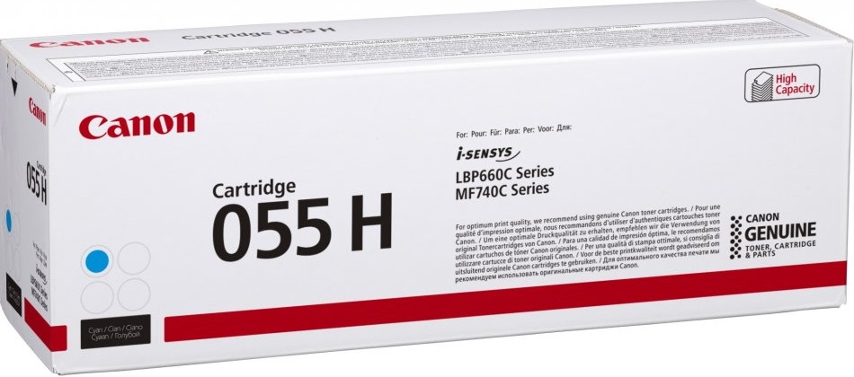 Canon 055H Toner Originale Ciano - 5900 Pagine - 1 Pezzo