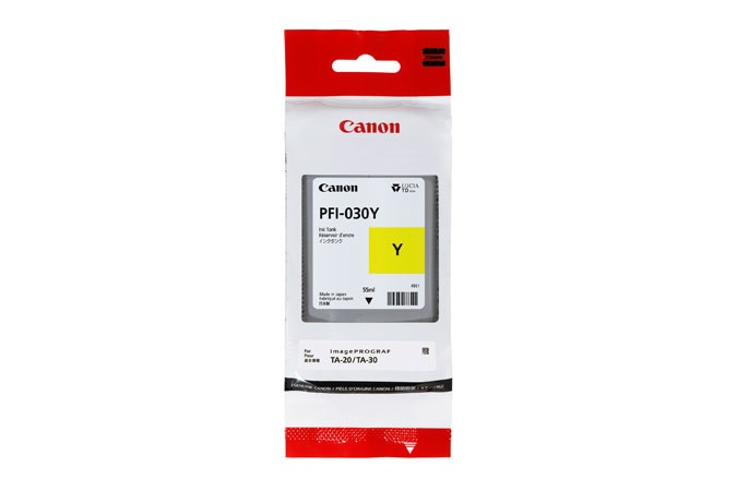 Canon PFI-030Y Cartuccia d'Inchiostro Giallo Originale 55ml - Compatibile con imagePROGRAF TA-20/TA-30/TM-240/TM-340