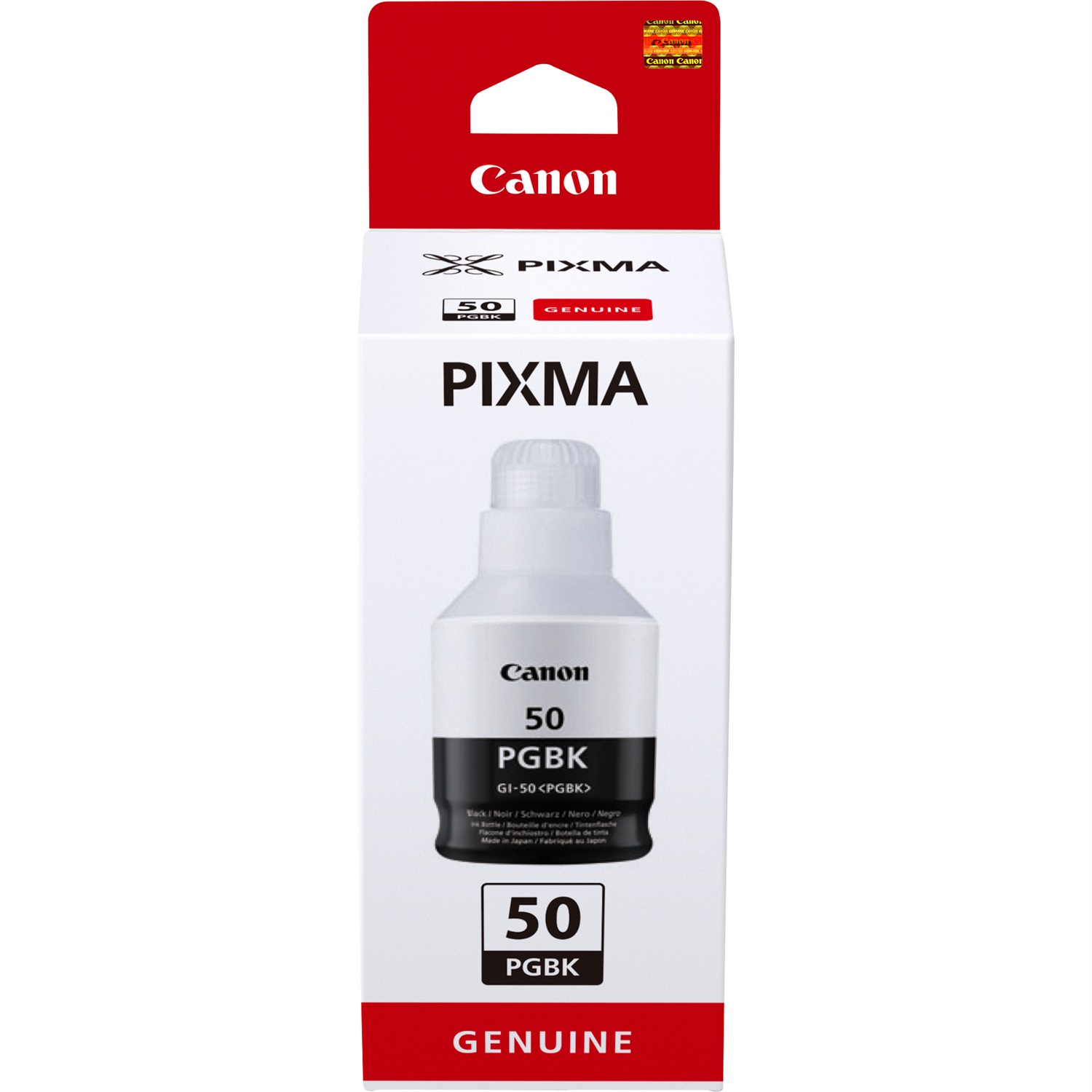 Canon GI-50 PGBK Flacone d'inchiostro Nero - Resa elevata fino a 6000 pagine, Inchiostro a base di pigmento, Compatibile con PIXMA G5050, G6050, GM2050, GM4050, G7050