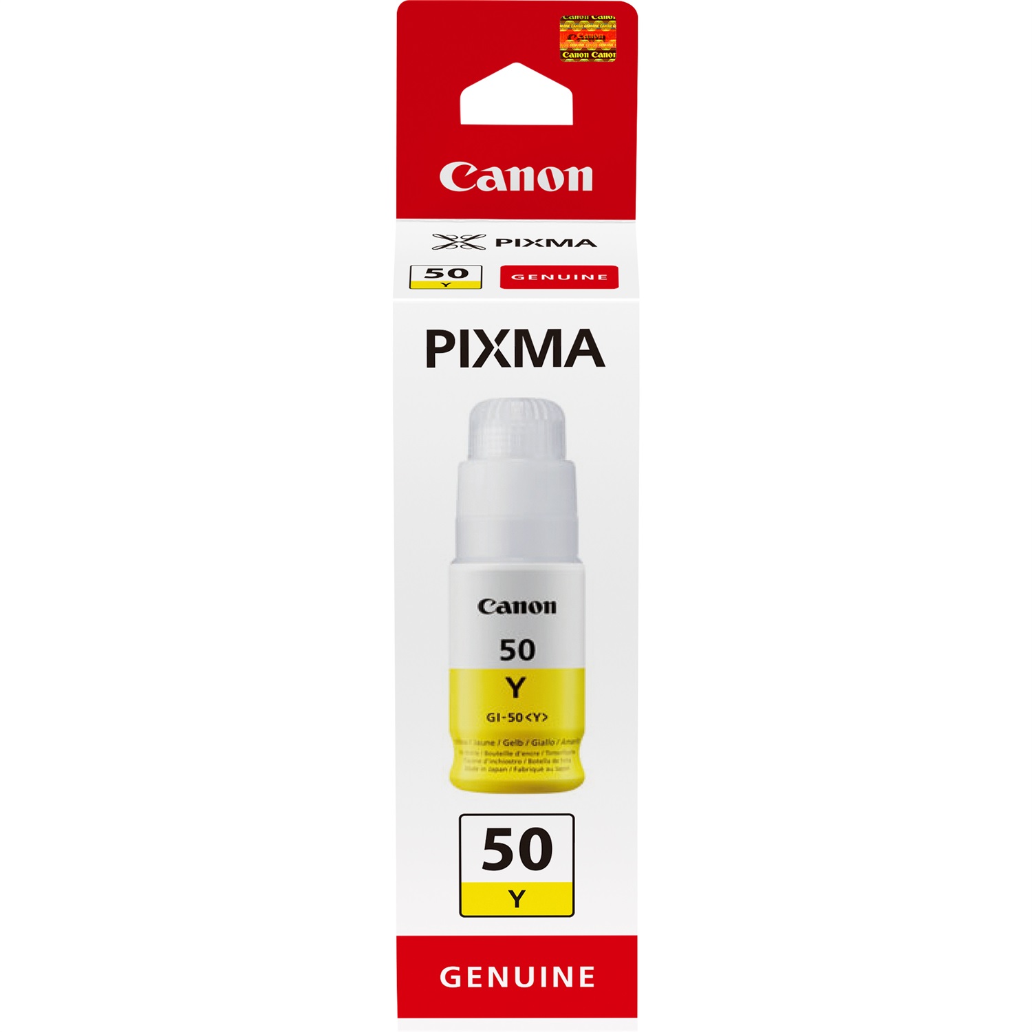 Canon GI-50 Y Flacone d'inchiostro originale Giallo 70 ml - Resa fino a 7700 pagine