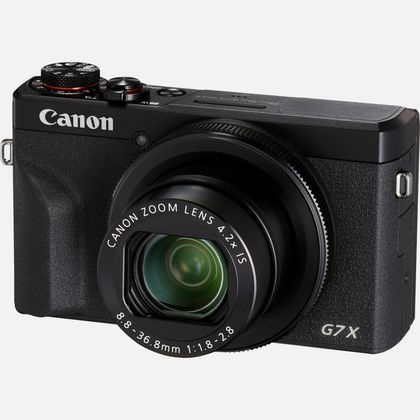 Canon PowerShot G7X Mark III - Fotocamera compatta 20,1 MP CMOS, Video 4K, LCD inclinabile, Stabilizzazione ottica, Nero