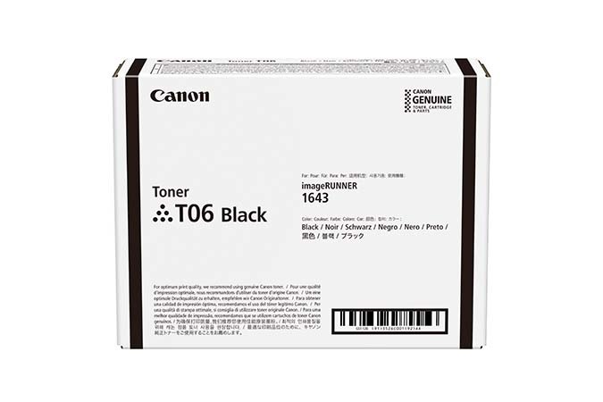 Canon T06 Toner Nero Originale 3526C002 - Resa 20500 Pagine, Compatibile con i-SENSYS X 1643P e imageRUNNER 1643i