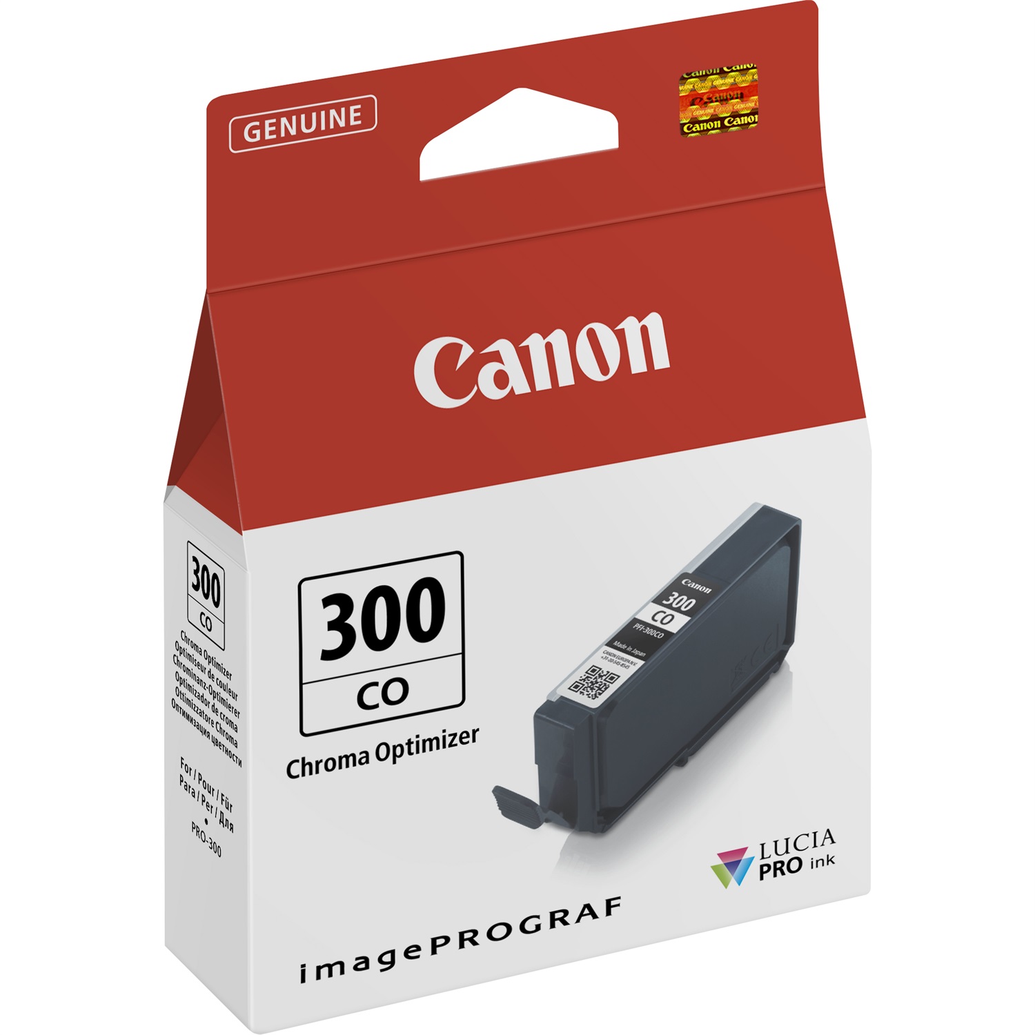 Canon Cartuccia d'inchiostro Chroma Optimizer PFI-300CO, Trasparente, 14,4 ml, Fino a 272 pagine, Confezione singola