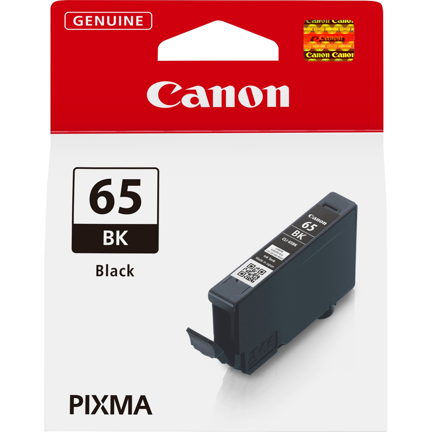 Canon Cartuccia d'inchiostro Nero CLI-65BK - 12,6 ml, 860 pagine, Confezione singola, Compatibile con PIXMA PRO-200