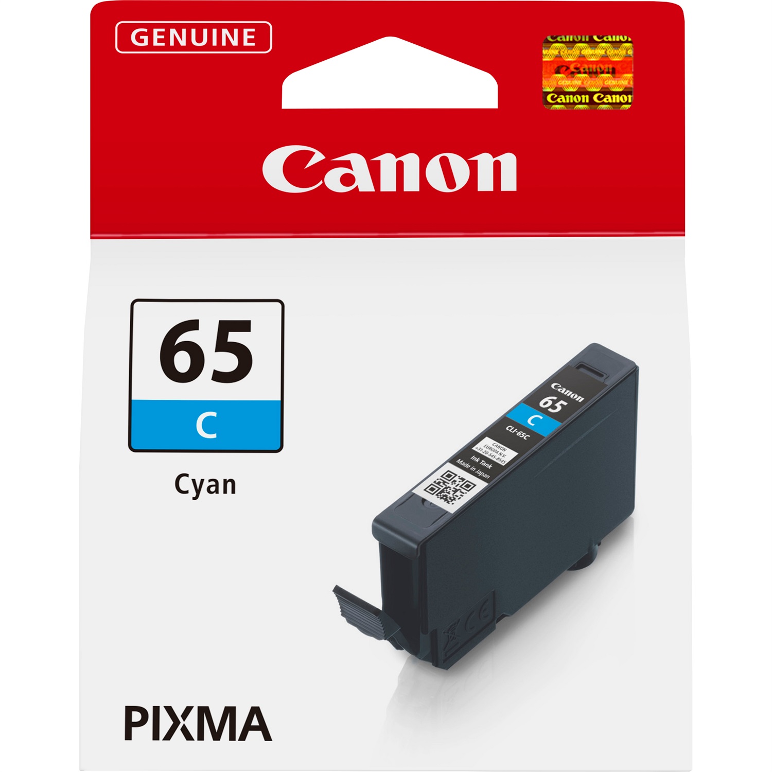 Canon Cartuccia d'inchiostro Ciano CLI-65C - 12,6 ml, Inchiostro colorato, 482 pagine, Confezione singola, Compatibile con PIXMA PRO-200