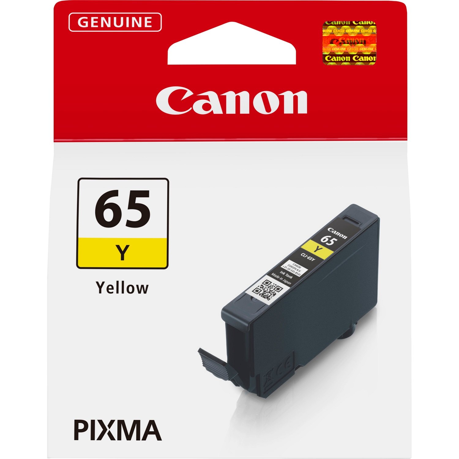 Canon Cartuccia d'inchiostro Giallo CLI-65Y - 12,6 ml, Inchiostro colorato, 295 pagine, Confezione singola