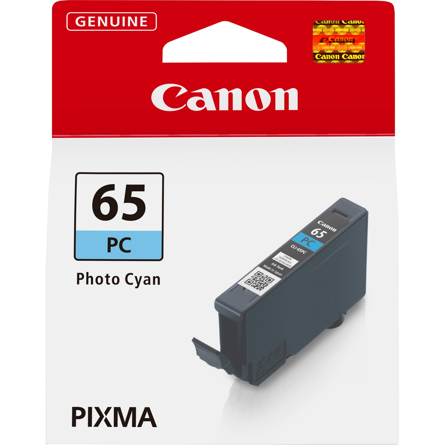 Canon Cartuccia d'inchiostro Ciano Fotografico CLI-65PC - 12,6 ml, Originale, 275 Pagine, Confezione Singola