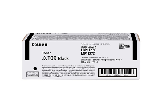 Canon Toner T09 BK Originale Nero - 7600 Pagine, Compatibile con i-SENSYS X C1127P/i/C1127iF, 1 Pz