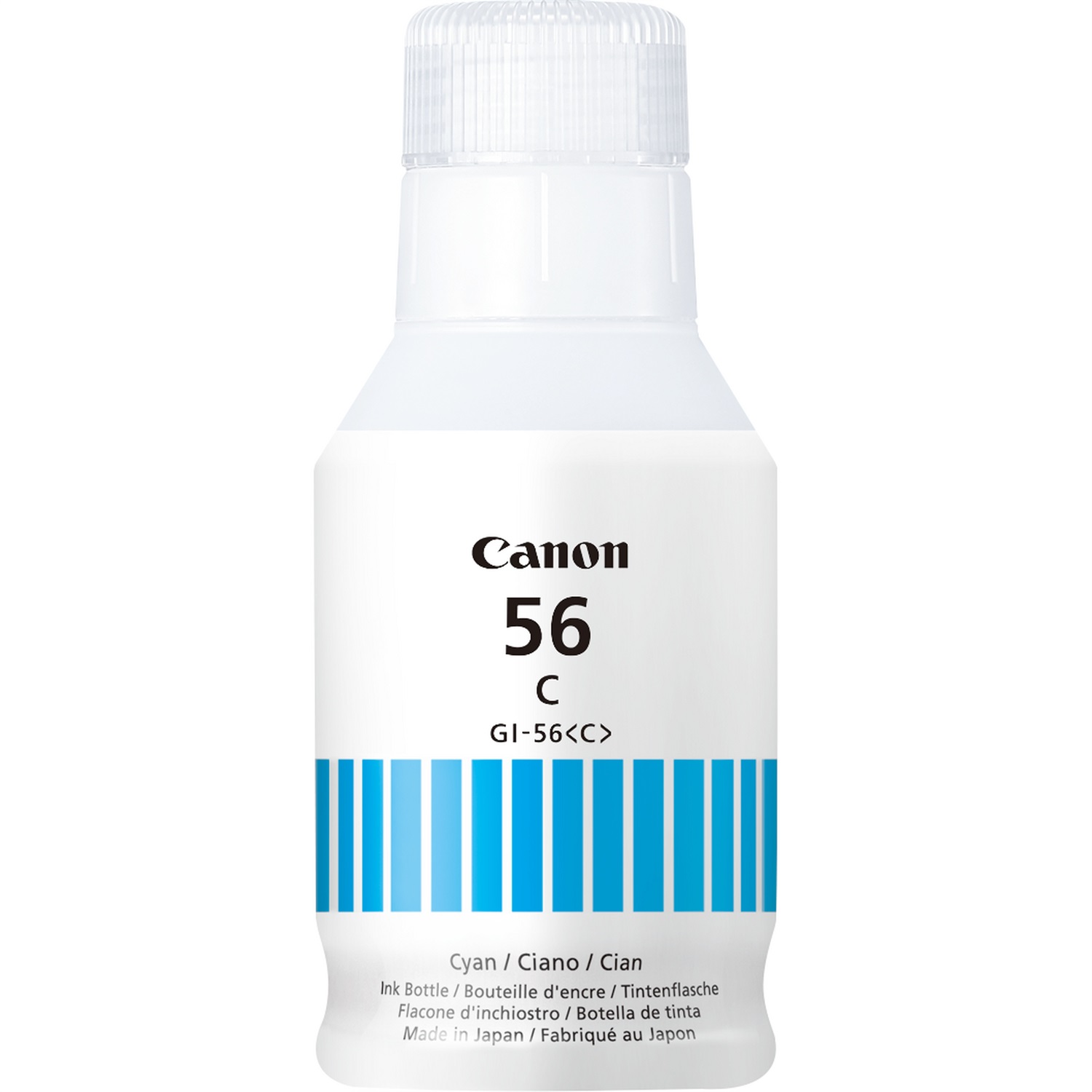 Canon Flacone d'inchiostro GI-56C Ciano 135ml - Pigmentato, fino a 15.755 pagine, compatibile con MAXIFY GX3050/GX4050/GX5050/GX6050/GX7050