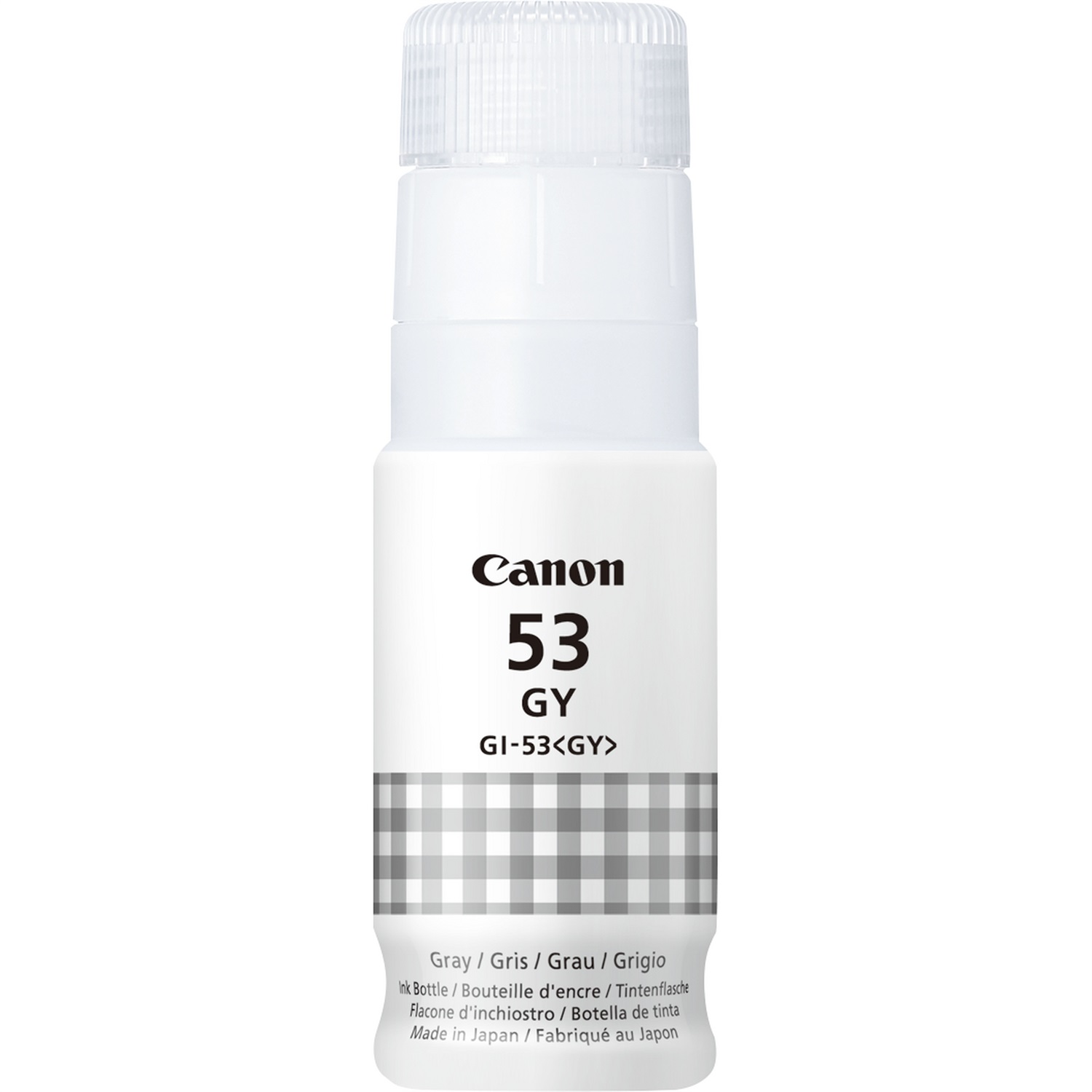 Canon Flacone d'inchiostro Grigio GI-53GY - 60ml, Compatibile con PIXMA G550 e G650, Originale