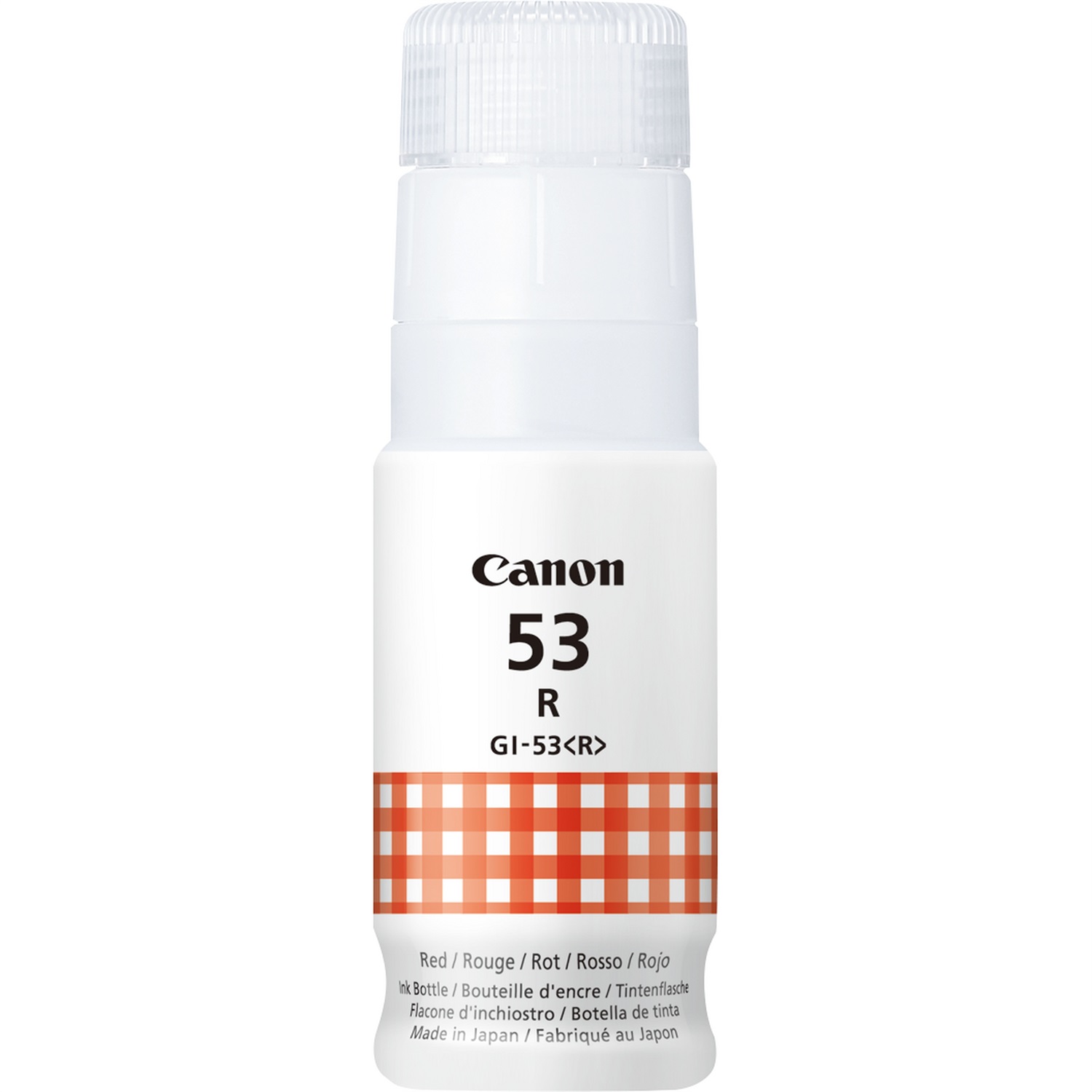 Canon Flacone d'inchiostro rosso GI-53R - 60 ml, Compatibile con PIXMA G550 e G650, Originale