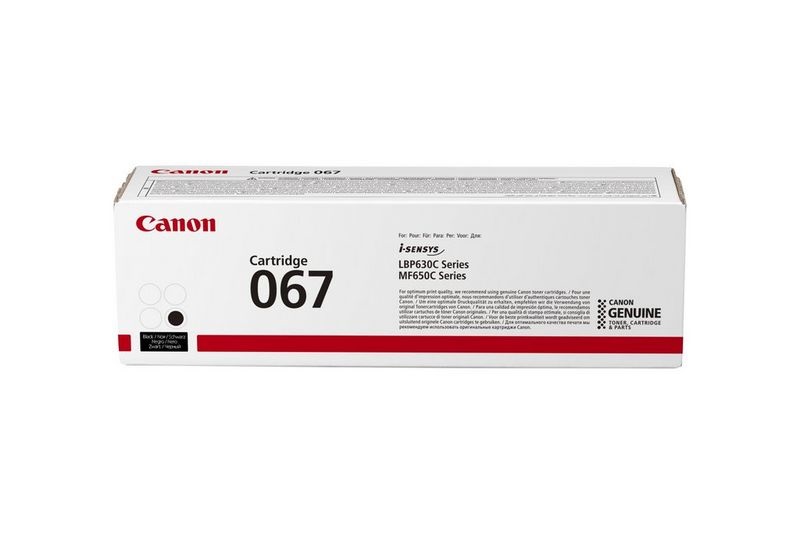 Canon Toner 067 Originale Nero - 1.350 Pagine - Compatibile con i-SENSYS LBP631CW, LBP633CdW, MF651CW, MF655CDW, MF657CDW